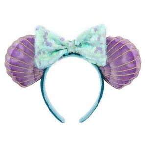 Disney Parks Little Mermaid Ariel Minnie Mouse Ears Headband